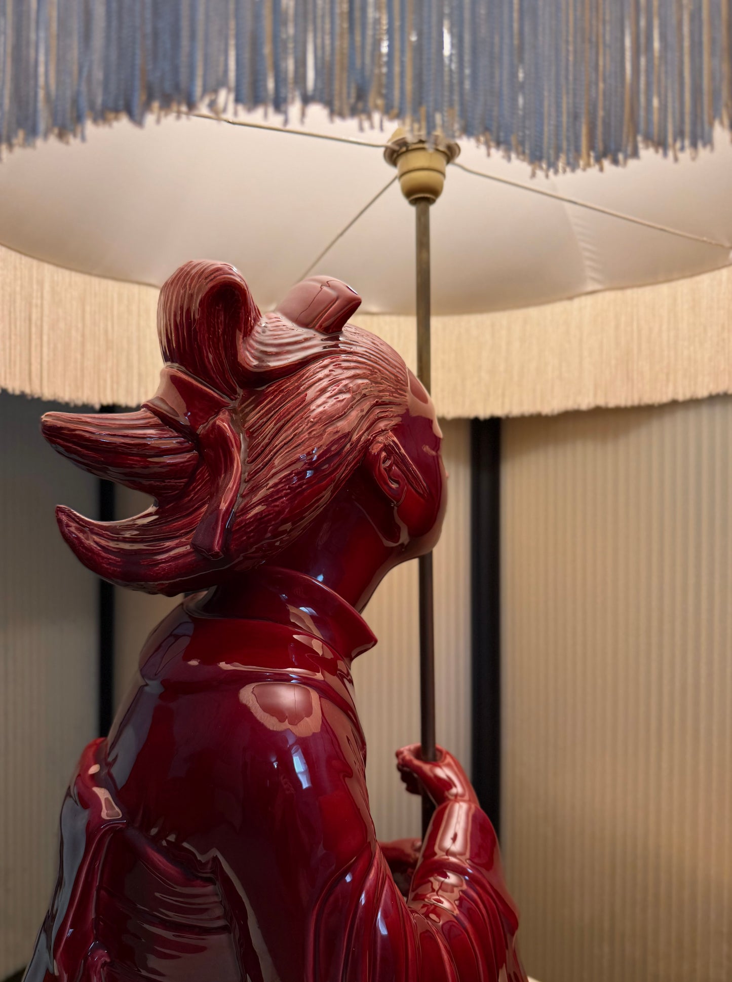 Ceramic Geisha table lamp