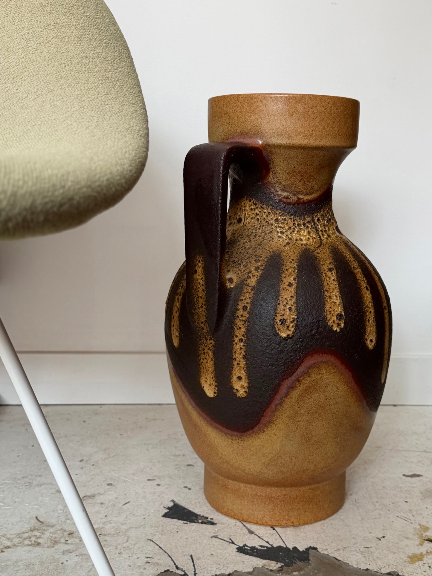 Large ceramic floor vase by Dumler and Breiden