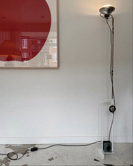 Toio floor lamp by Achille and Pier Giacomo Castiglioni for Flos