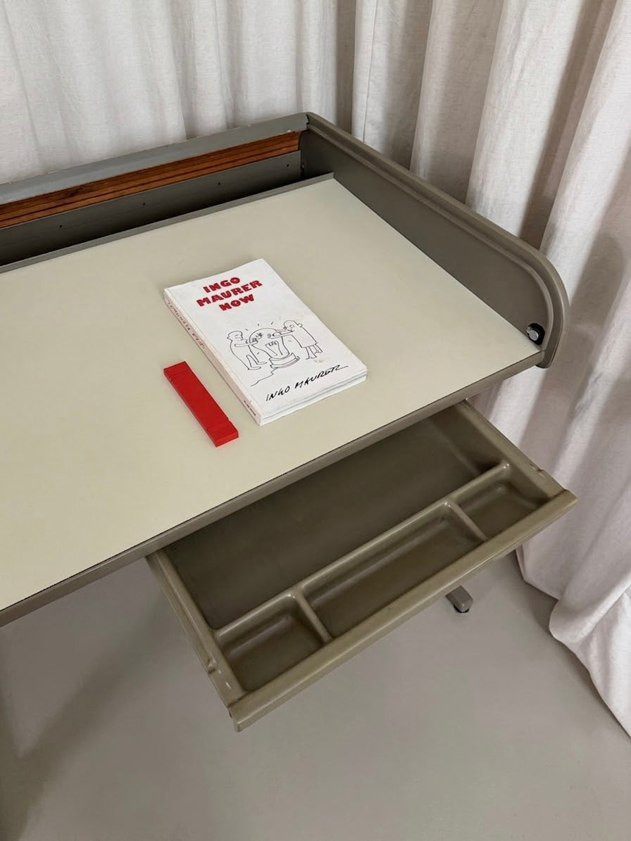 Action office roll top desk by George Nelson for Herman Miller