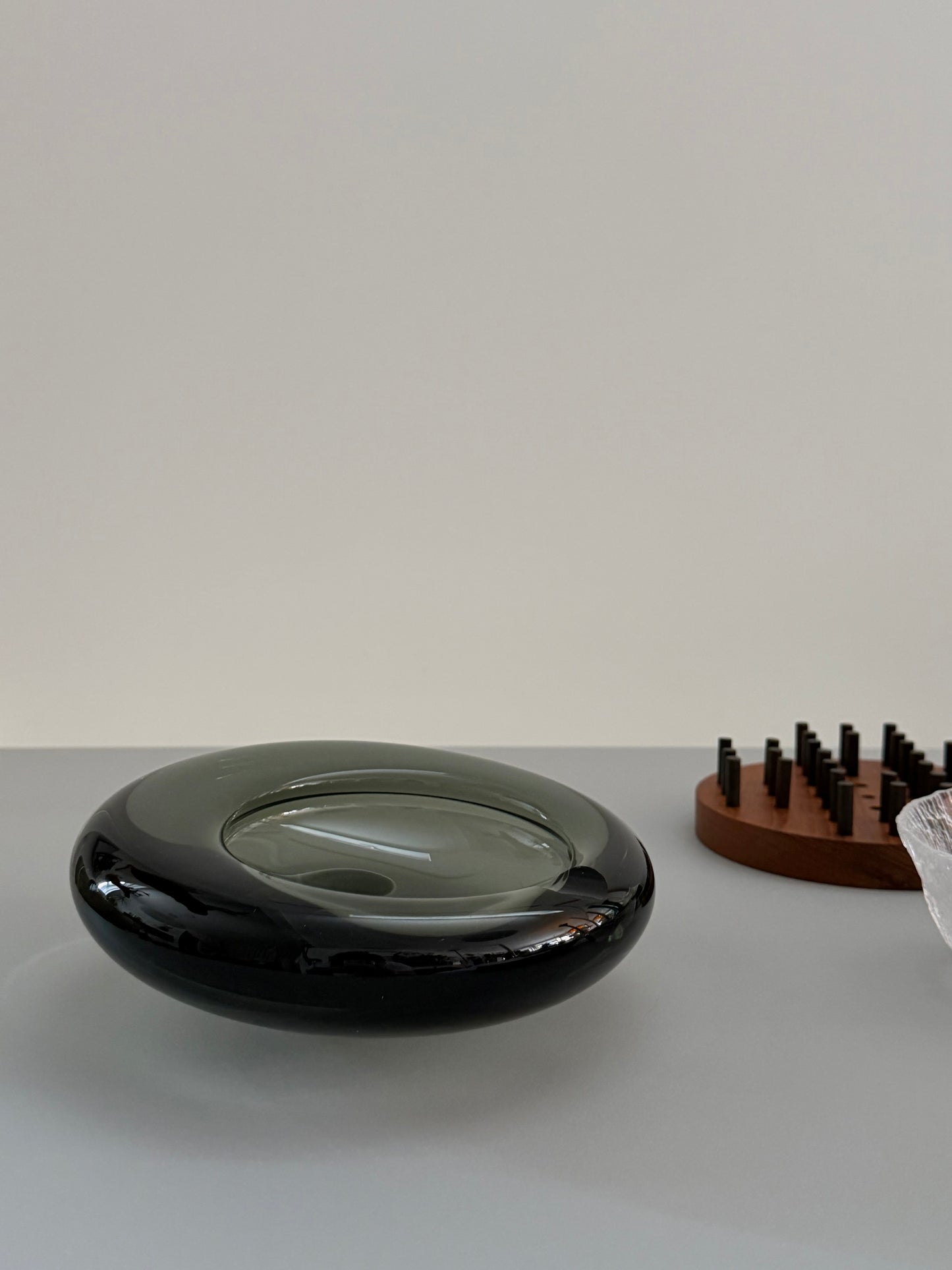 Glass ashtray by Per Lutken for Holmegaard