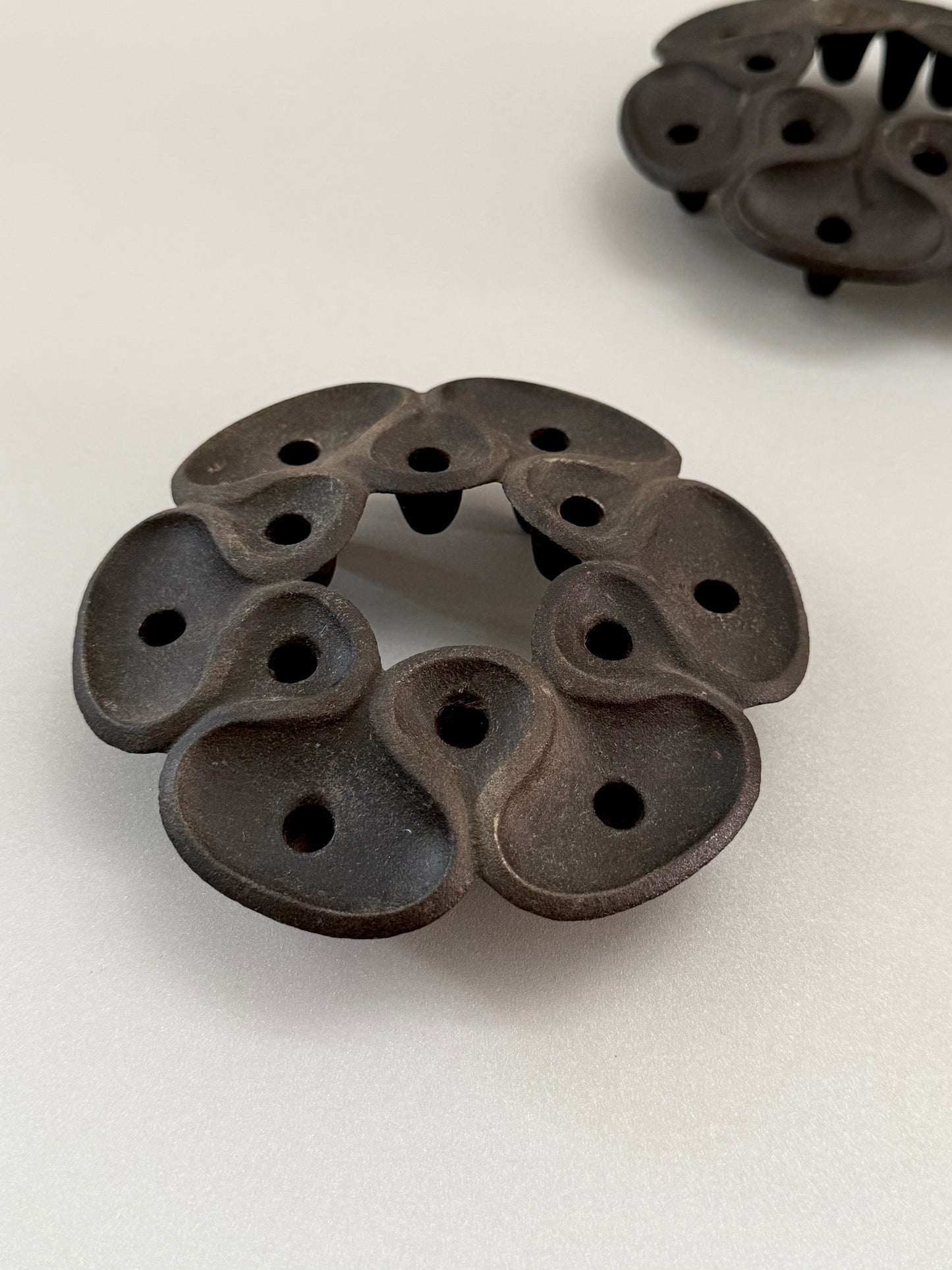 Lotus cast iron candleholder by Jens Quistgaard for Dansk