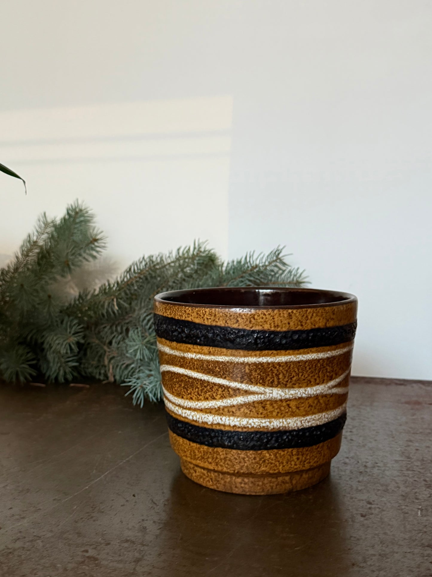 Ceramic plant pot by Scheurich - West Germany