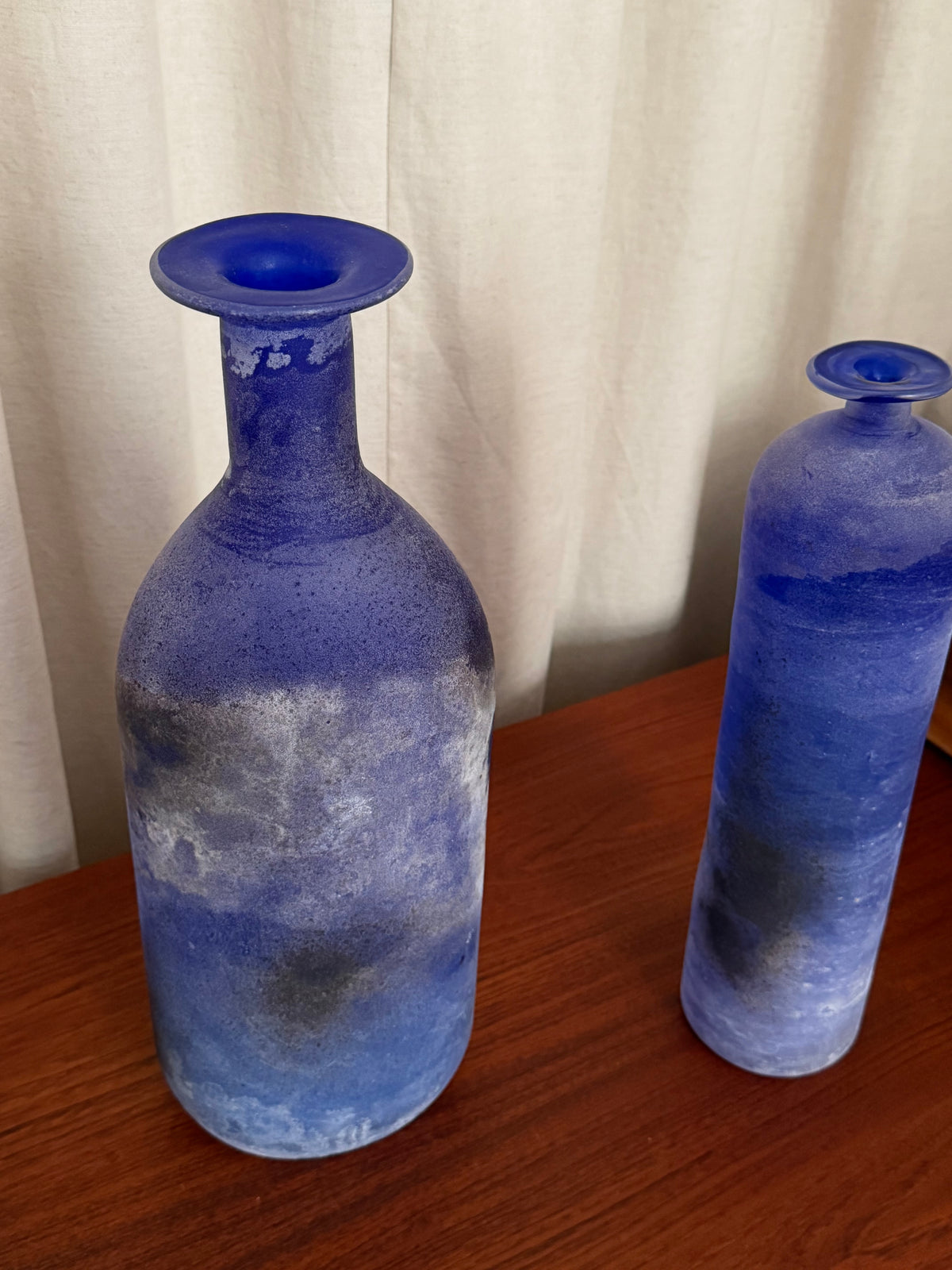 Set of 6 Scavo vases by Cenedese