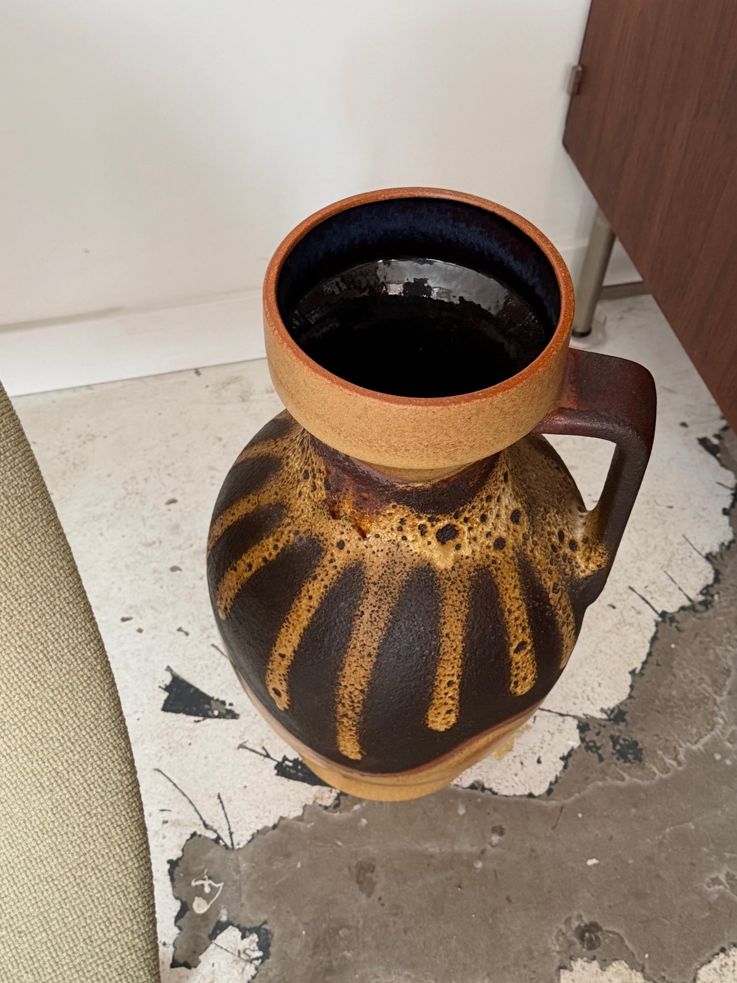 Large ceramic floor vase by Dumler and Breiden