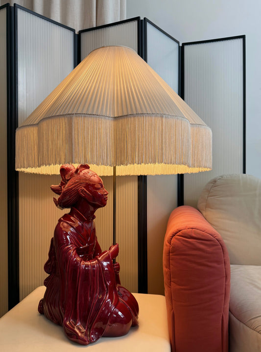 Ceramic Geisha table lamp