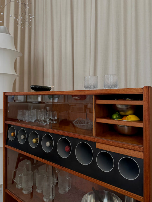 Teak dry bar by Erik Buch for Heltborg Møbler