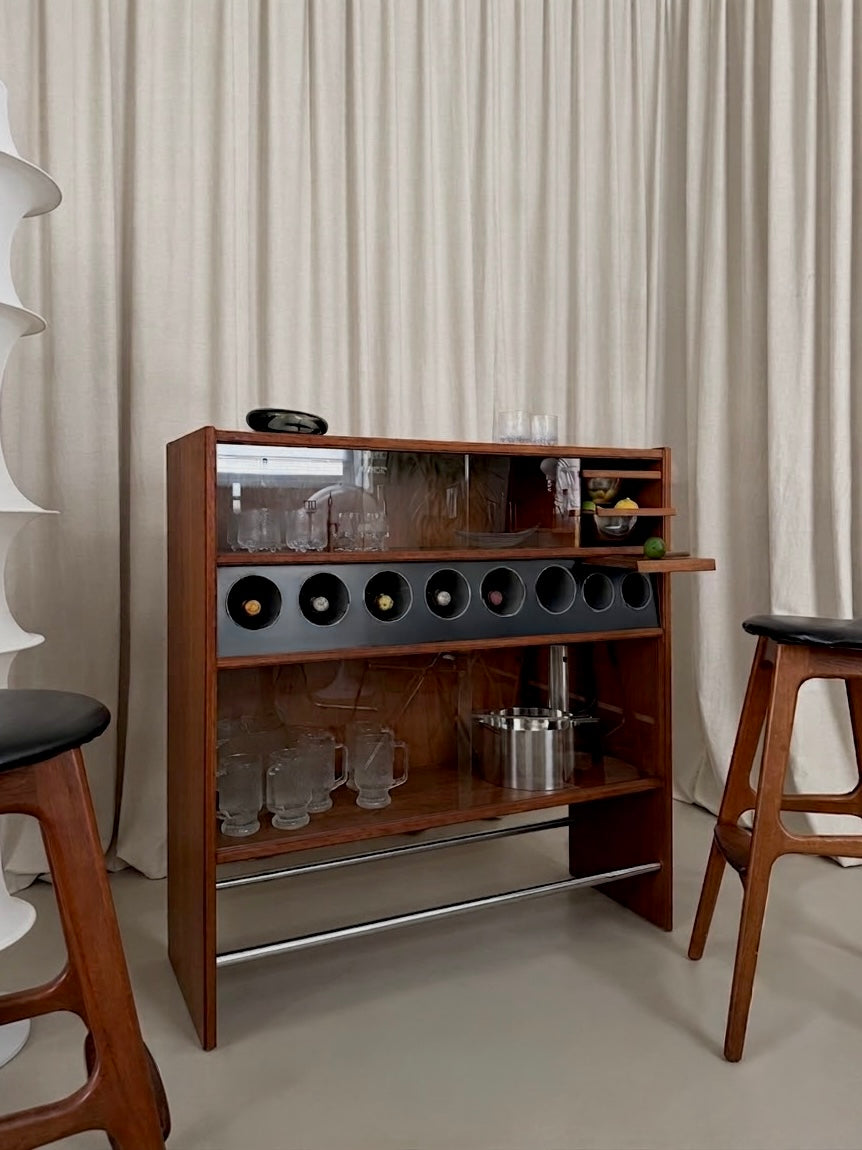 Teak dry bar by Erik Buch for Heltborg Møbler