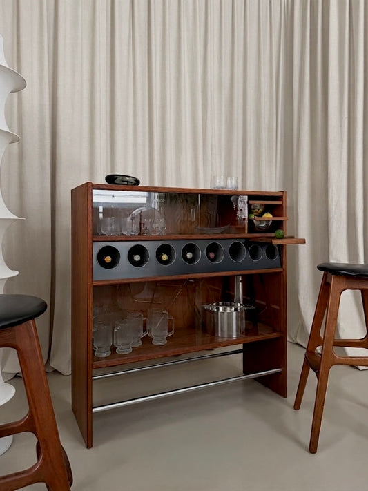 Teak dry bar by Erik Buch for Heltborg Møbler