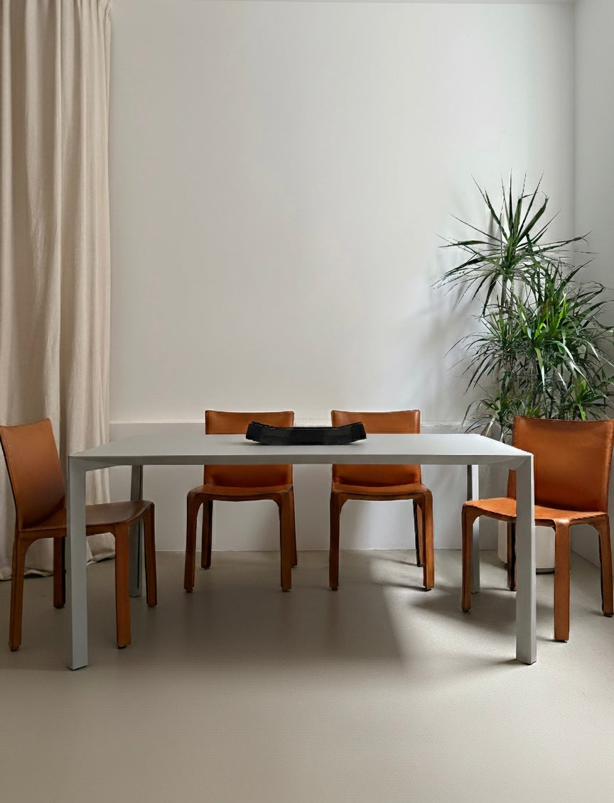 Sets of four Cab 412 chairs by Mario Bellini for Cassina