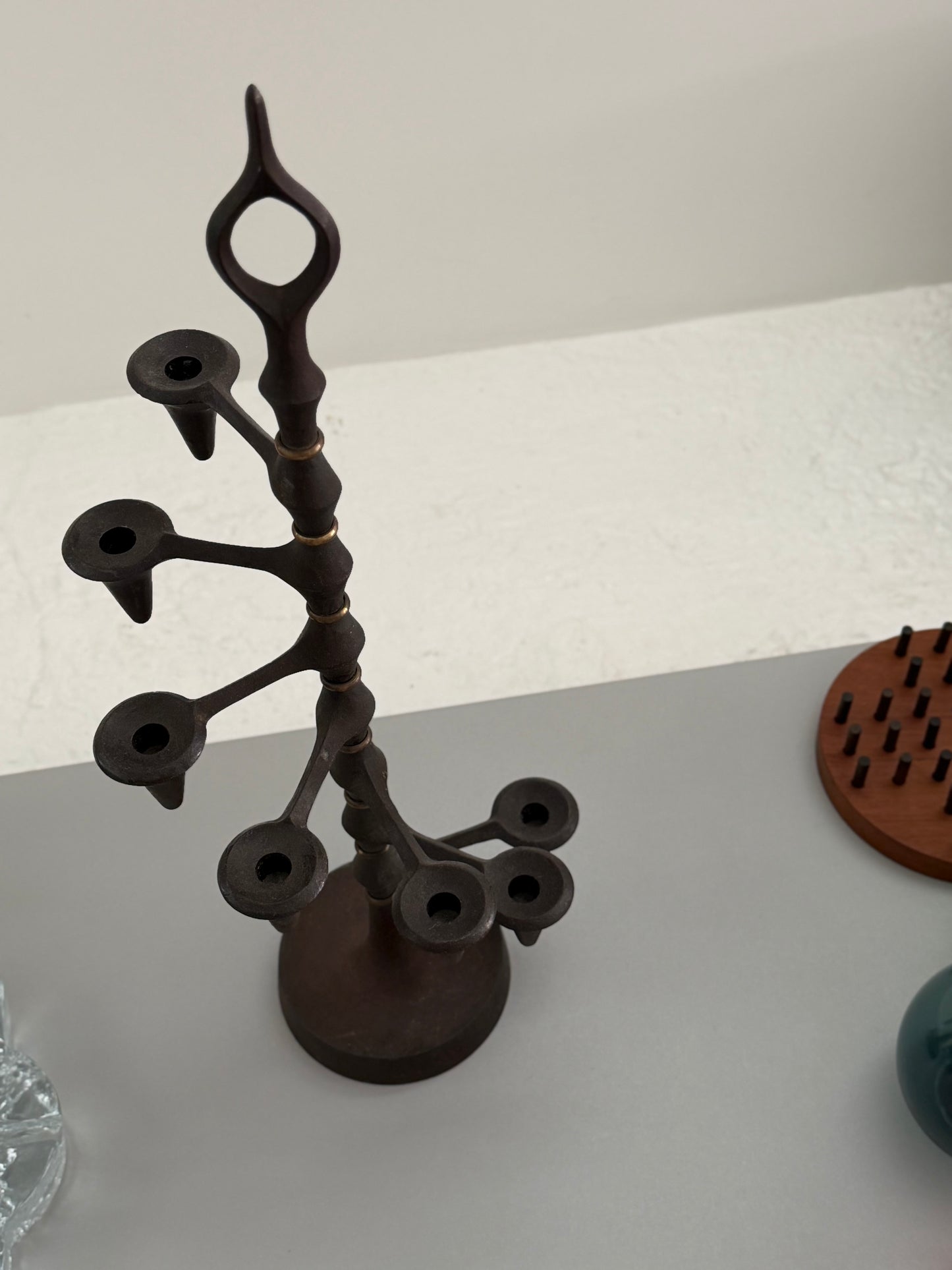 Cast iron ajustable candleholder by Jens Quistgaard for Dansk