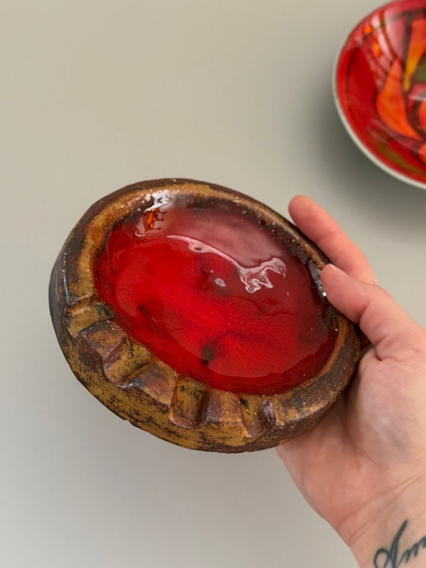 Ceramic ashtray by Charles Sucsan