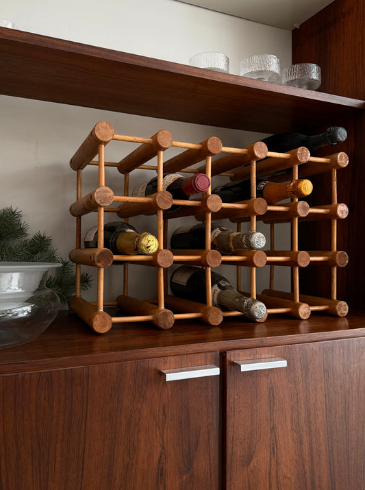Oak wine rack by Nissen