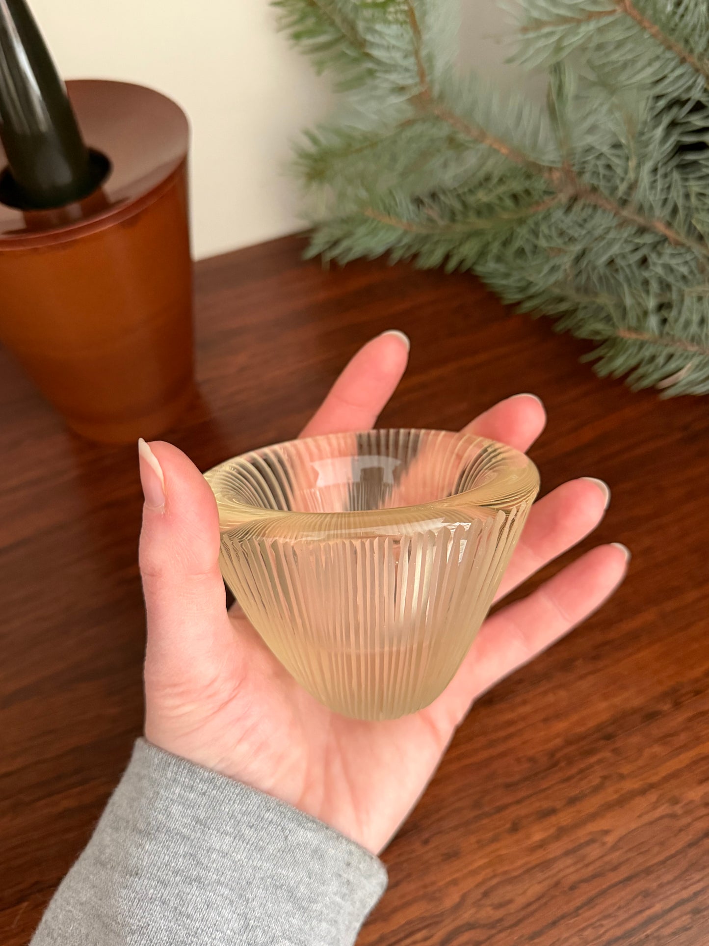 Small glass vase