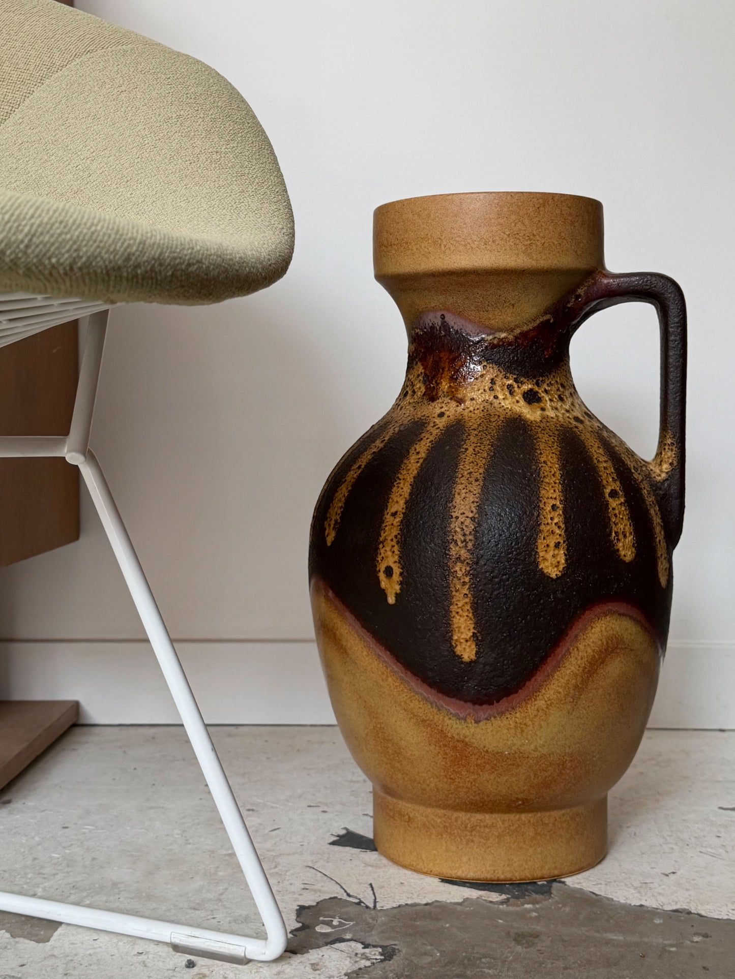 Large ceramic floor vase by Dumler and Breiden