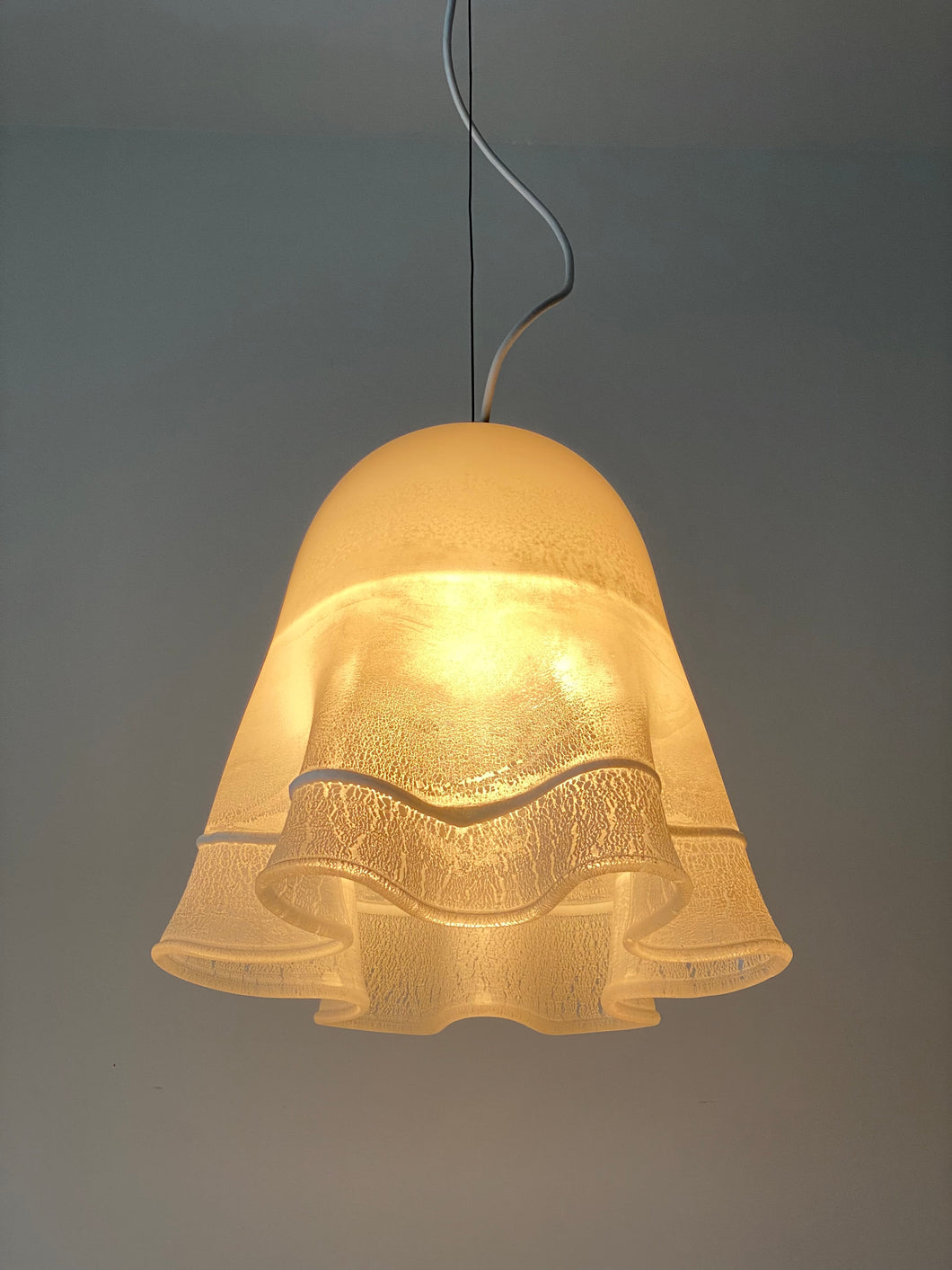 Large glass suspension by Alfredo Barbini
