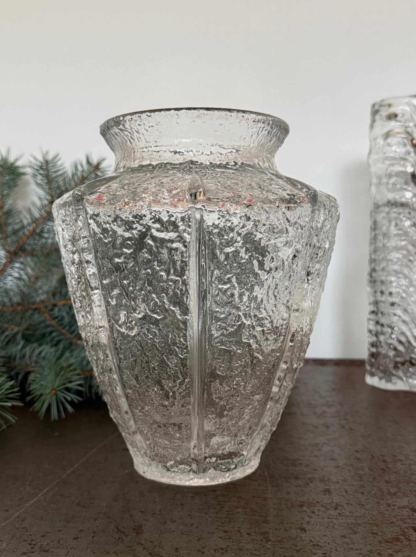 Large ice bark vase