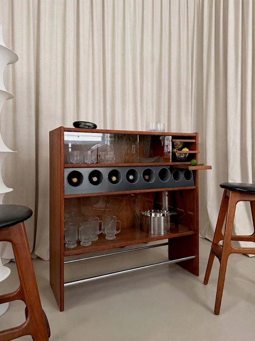 Teak dry bar by Erik Buch for Heltborg Møbler