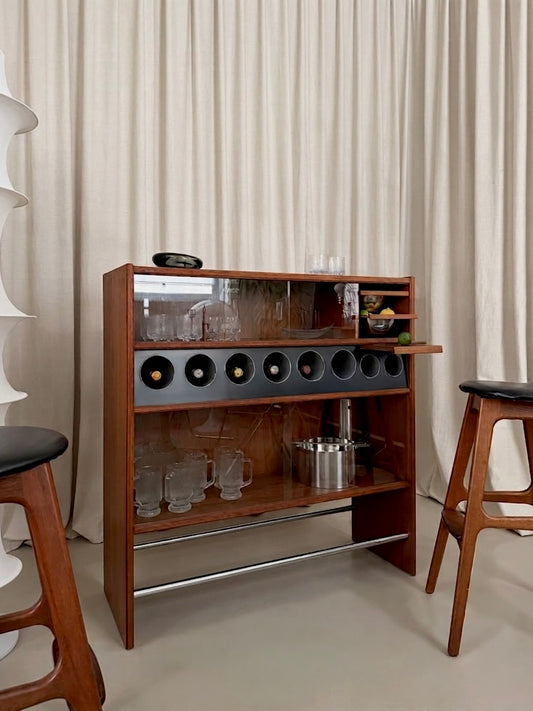 Teak dry bar by Erik Buch for Heltborg Møbler