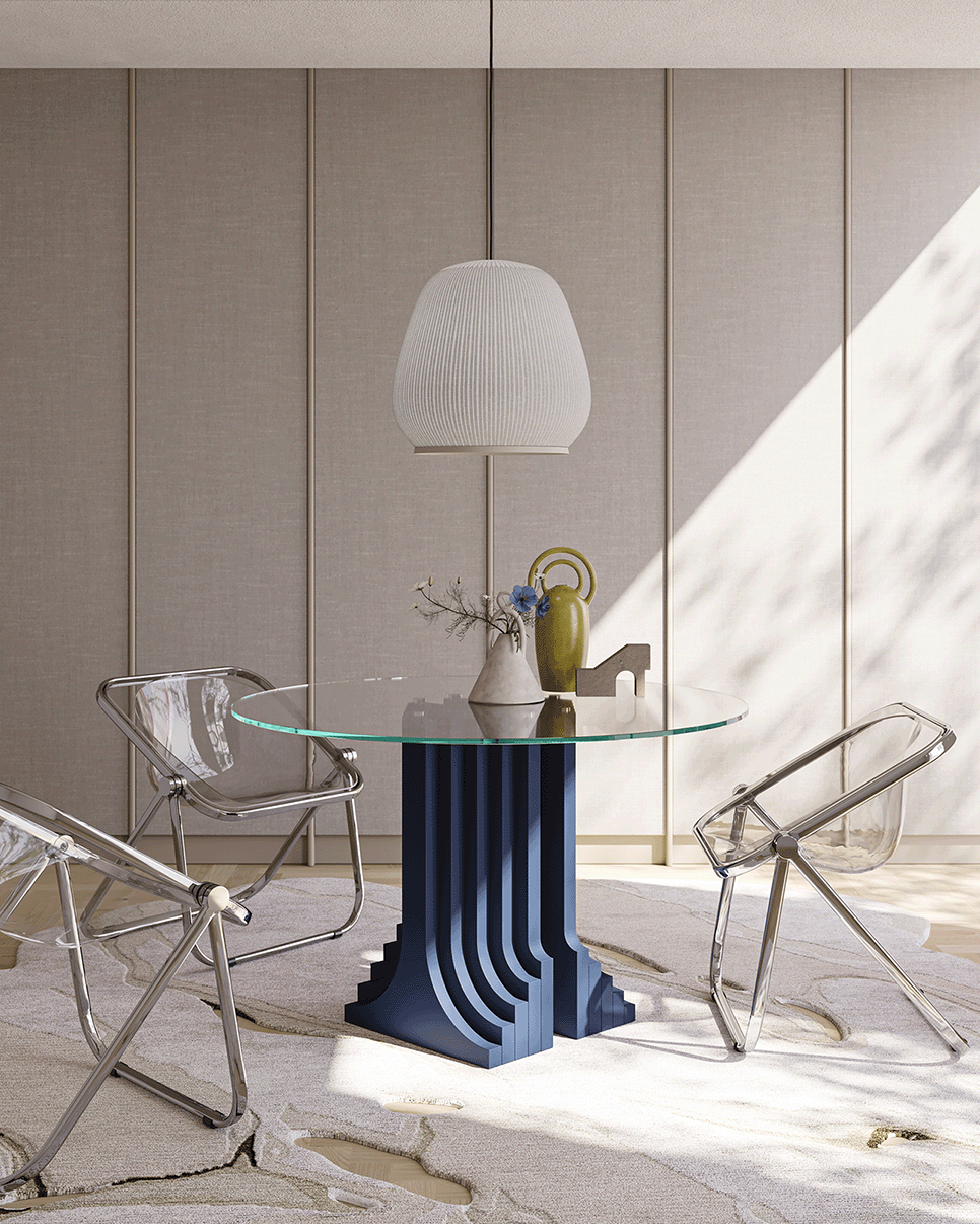 Auriga dining table by Dino Gavina