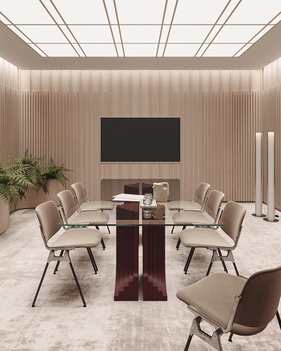 Auriga dining table by Dino Gavina