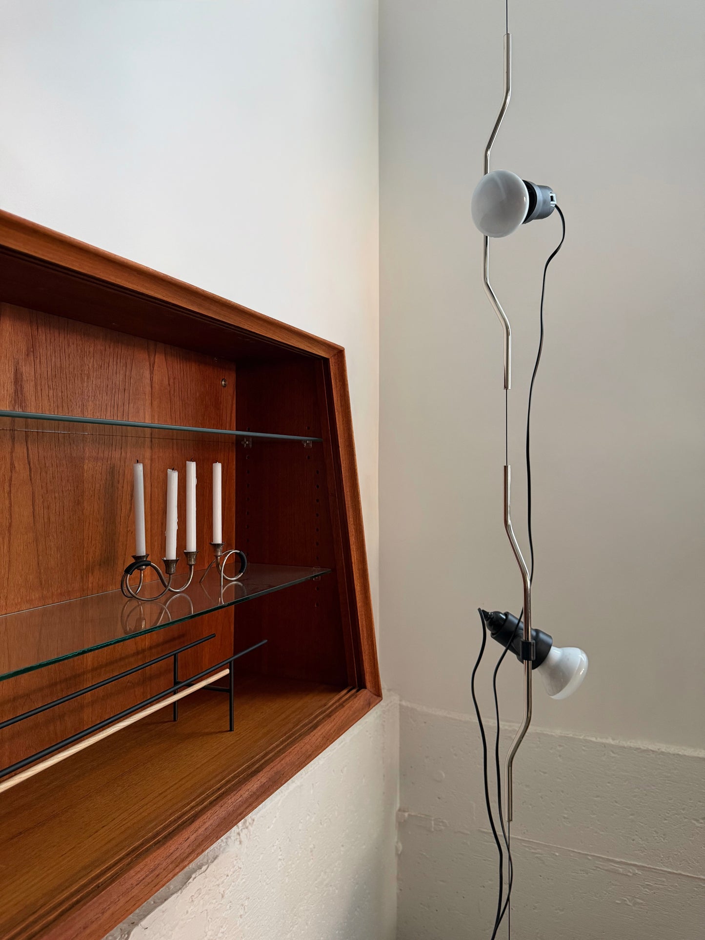 Parentesi double hanging lamp by Achille Castiglioni and Pio Manzu for Flos