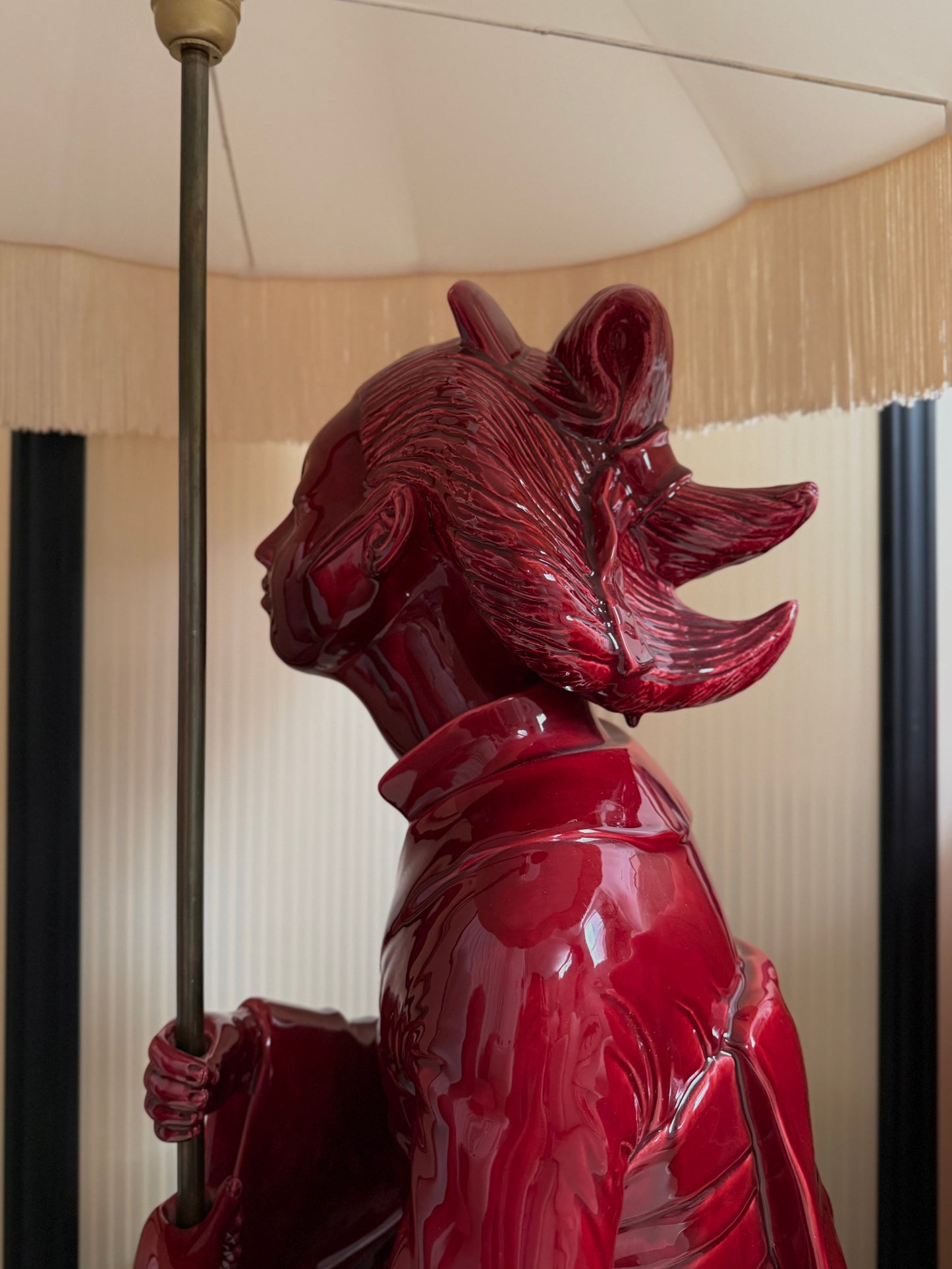 Ceramic Geisha table lamp