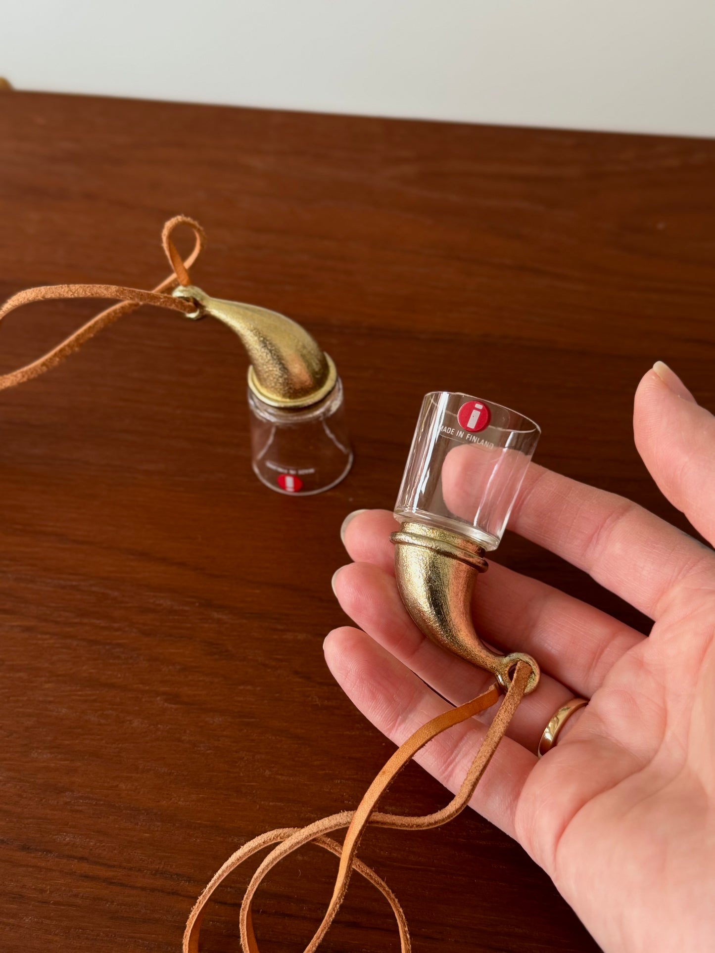 Wearable shot glass by Valto Kokko for Iittala