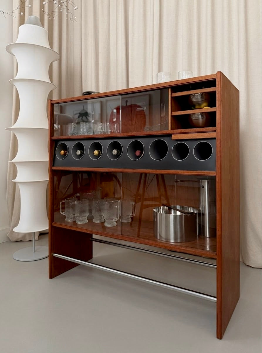 Teak dry bar by Erik Buch for Heltborg Møbler