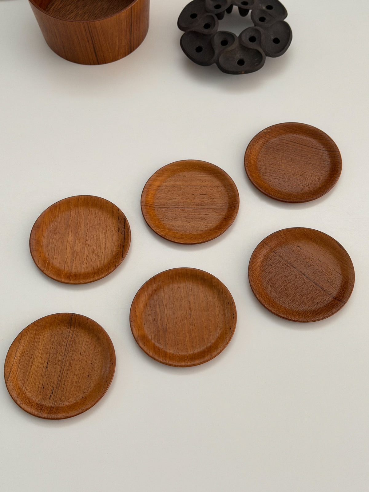 Teak coasters