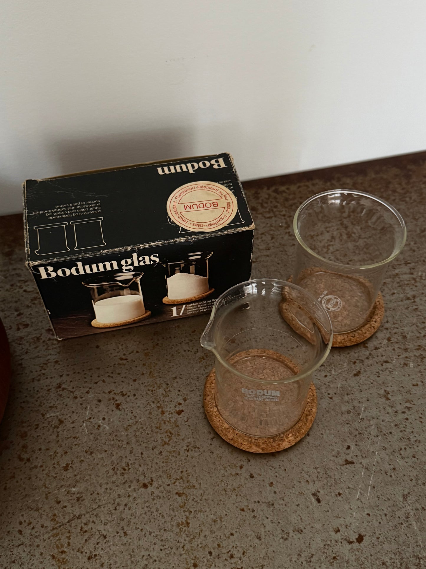 Creamer and sugar set by Bodum