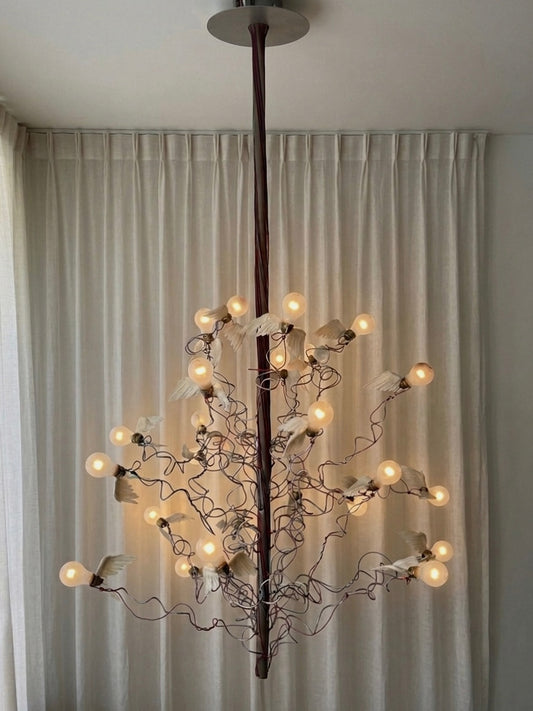 Birds, Birds, Birds hanging lamp by Ingo Maurer