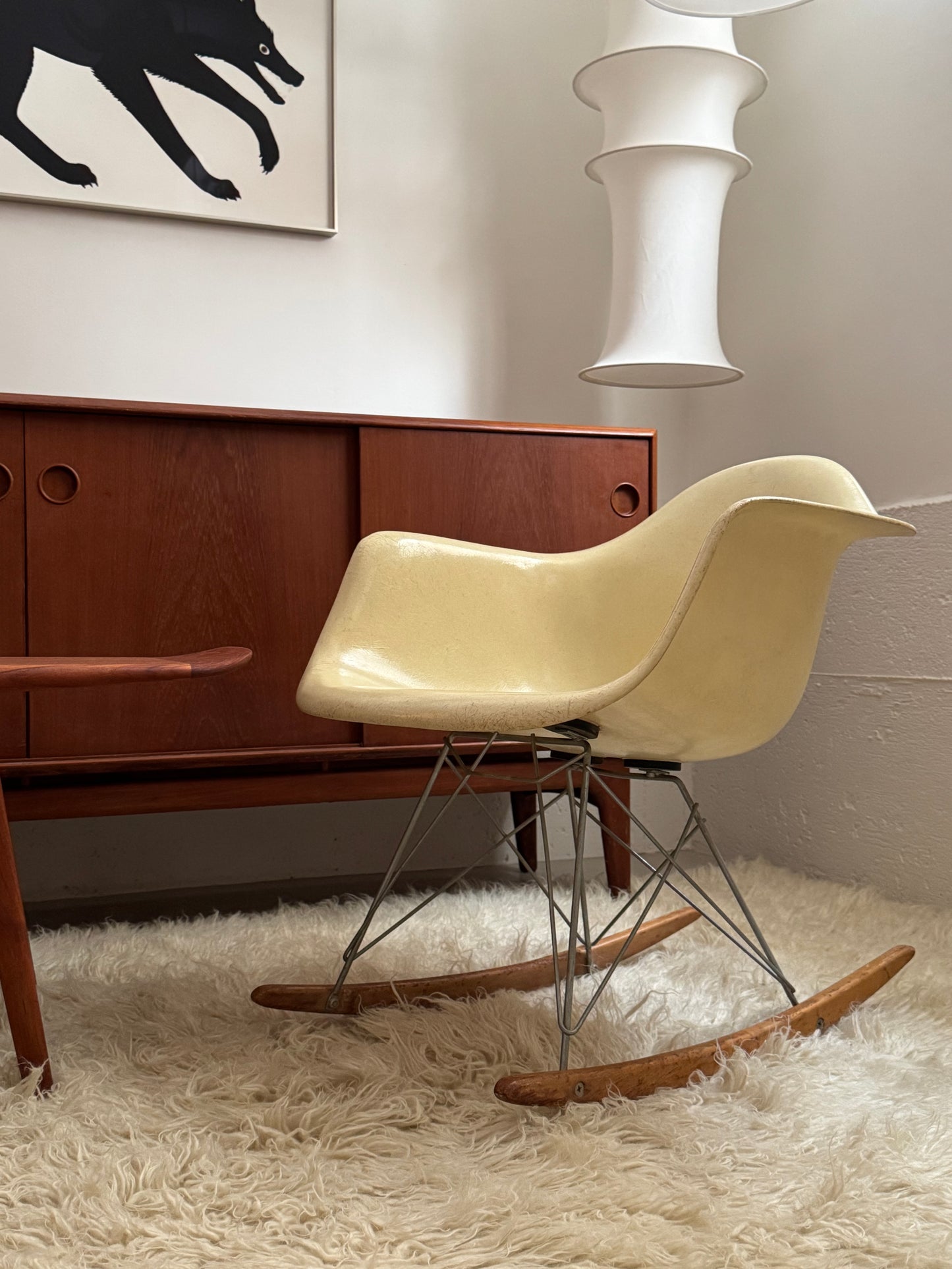 RAR fibreglass rocking chair by Charles & Ray Eames for Herman Miller