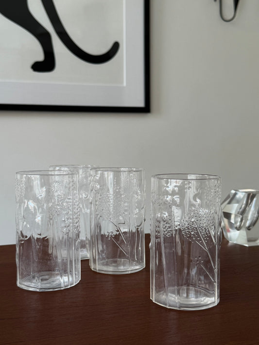 Set de 4 verres par Oiva Toikka pour Nuutajärvi