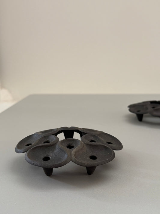 Lotus cast iron candleholder by Jens Quistgaard for Dansk