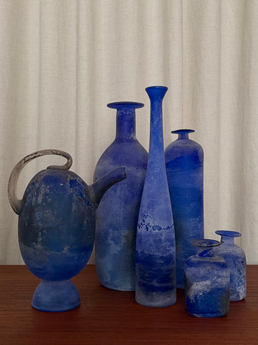 Set of 6 Scavo vases by Cenedese