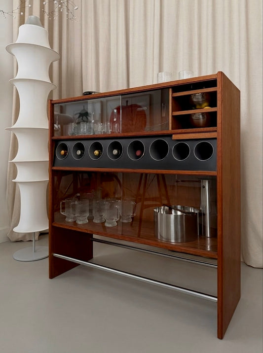 Teak dry bar by Erik Buch for Heltborg Møbler