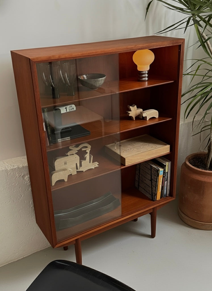 Teak bookcase 
by Børge Mogensen 
for Soborg Mobelfabrik
