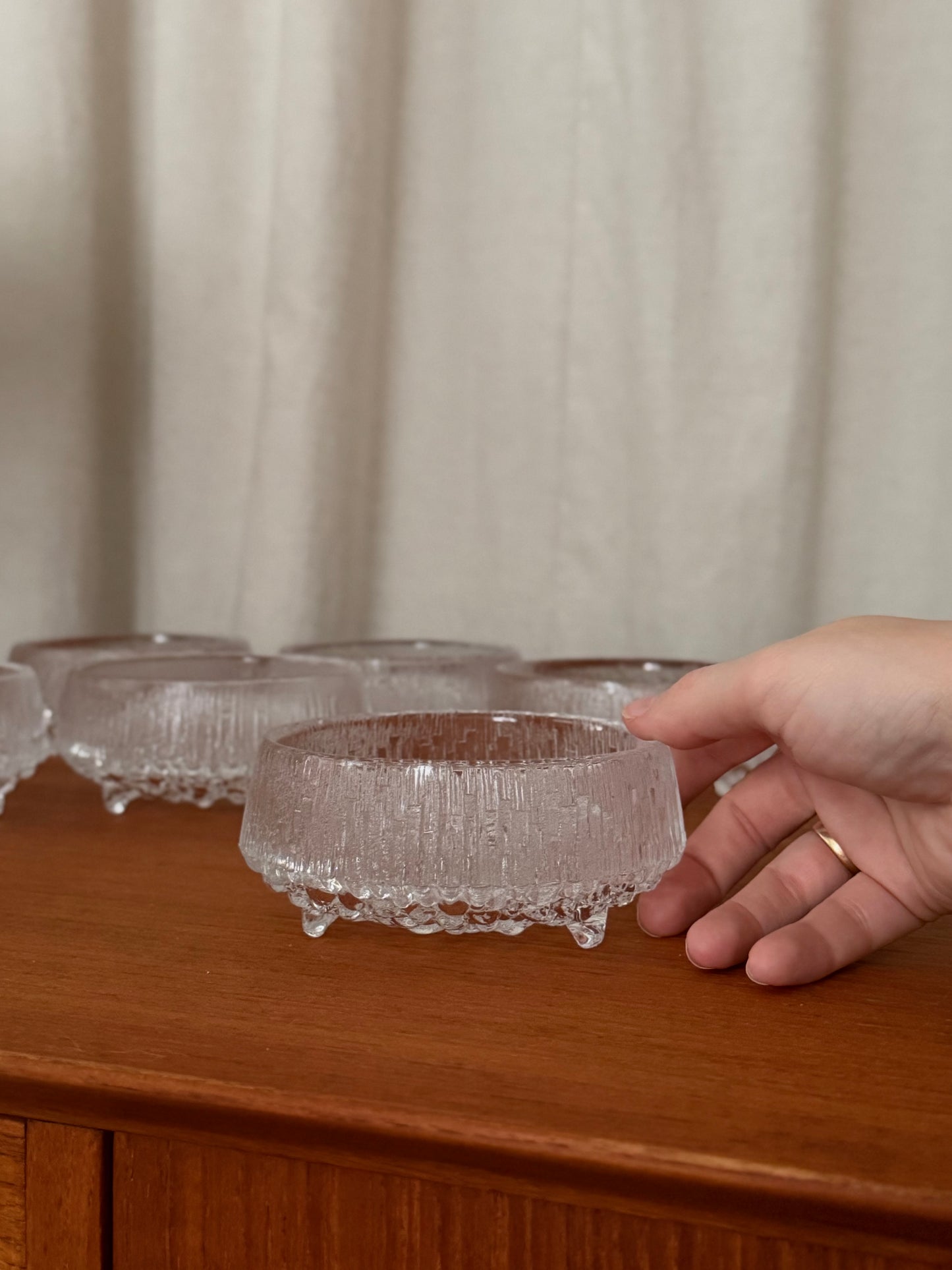 Set of 6 Ultima Thule bowls by Tapio Wirkkala for Iittala