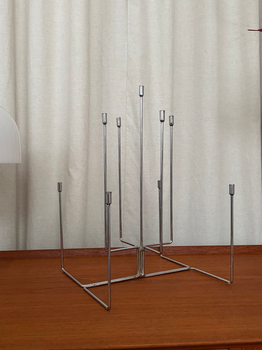 Vintage chrome candleholder