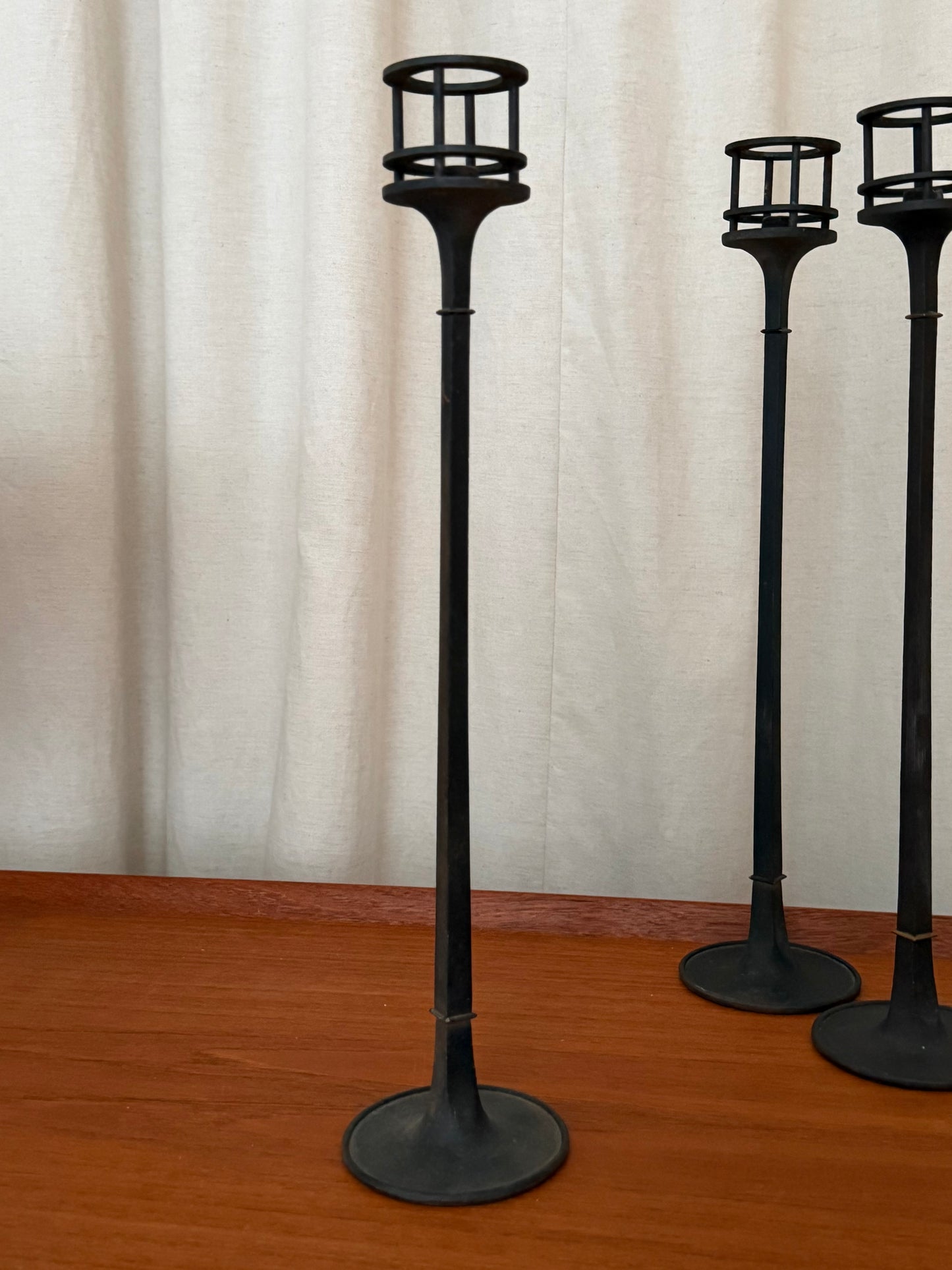 Cast iron candleholder by Jens Quistgaard for Dansk
