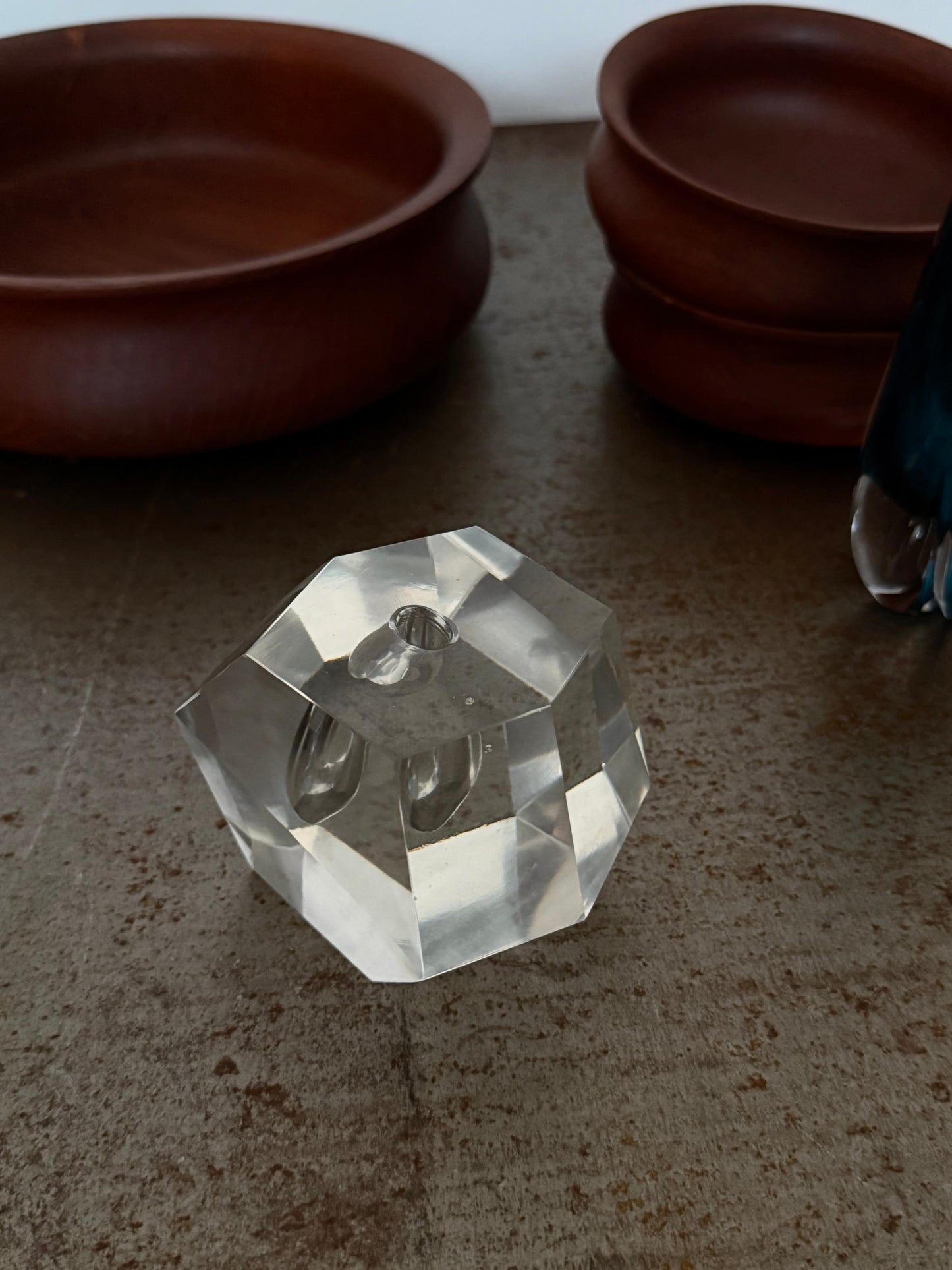 Faceted soliflore vase by Timo Sarpaneva for Iittala
