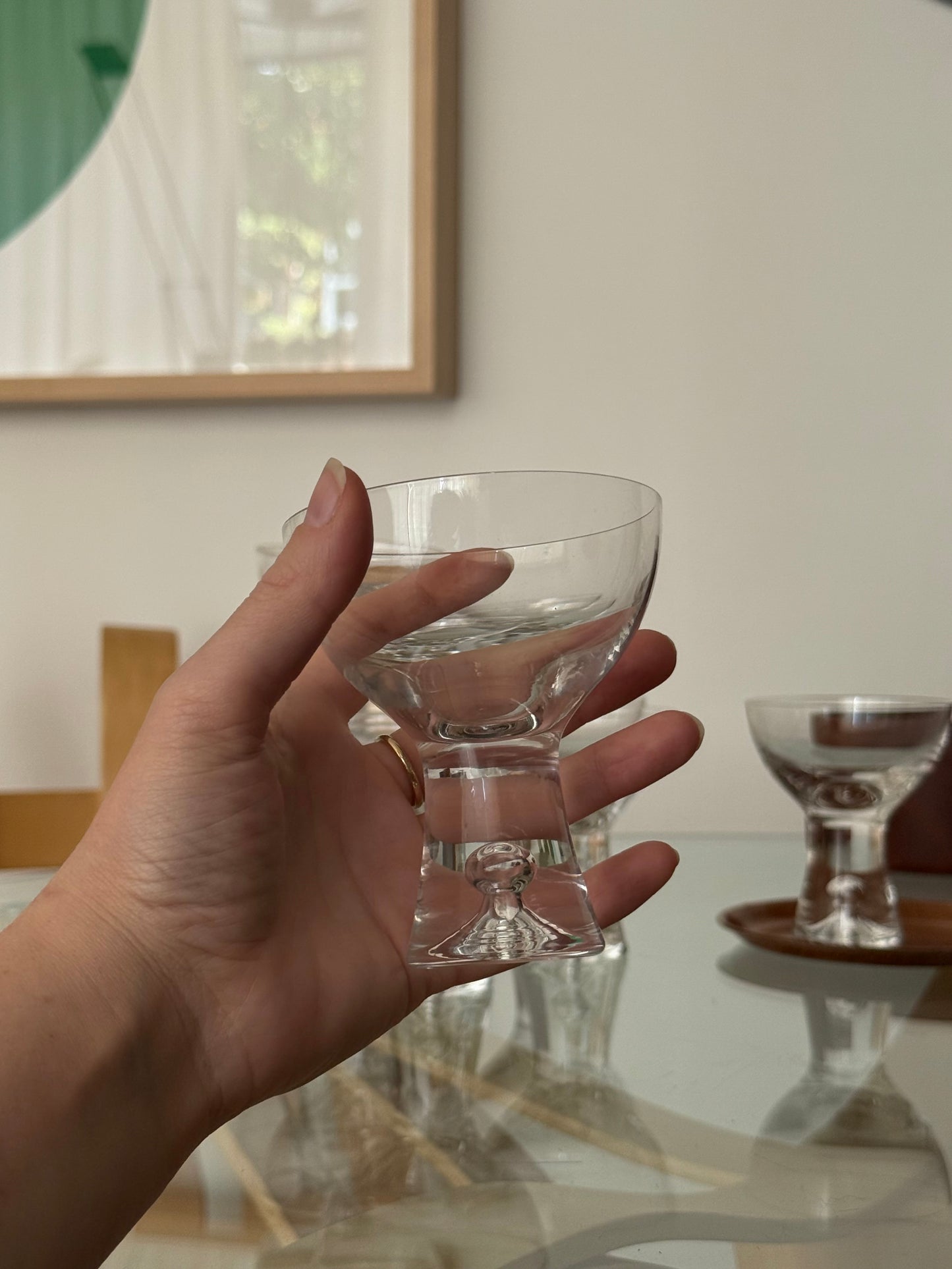 Set of champagne glasses by Tapio Wirkkala for Iittala