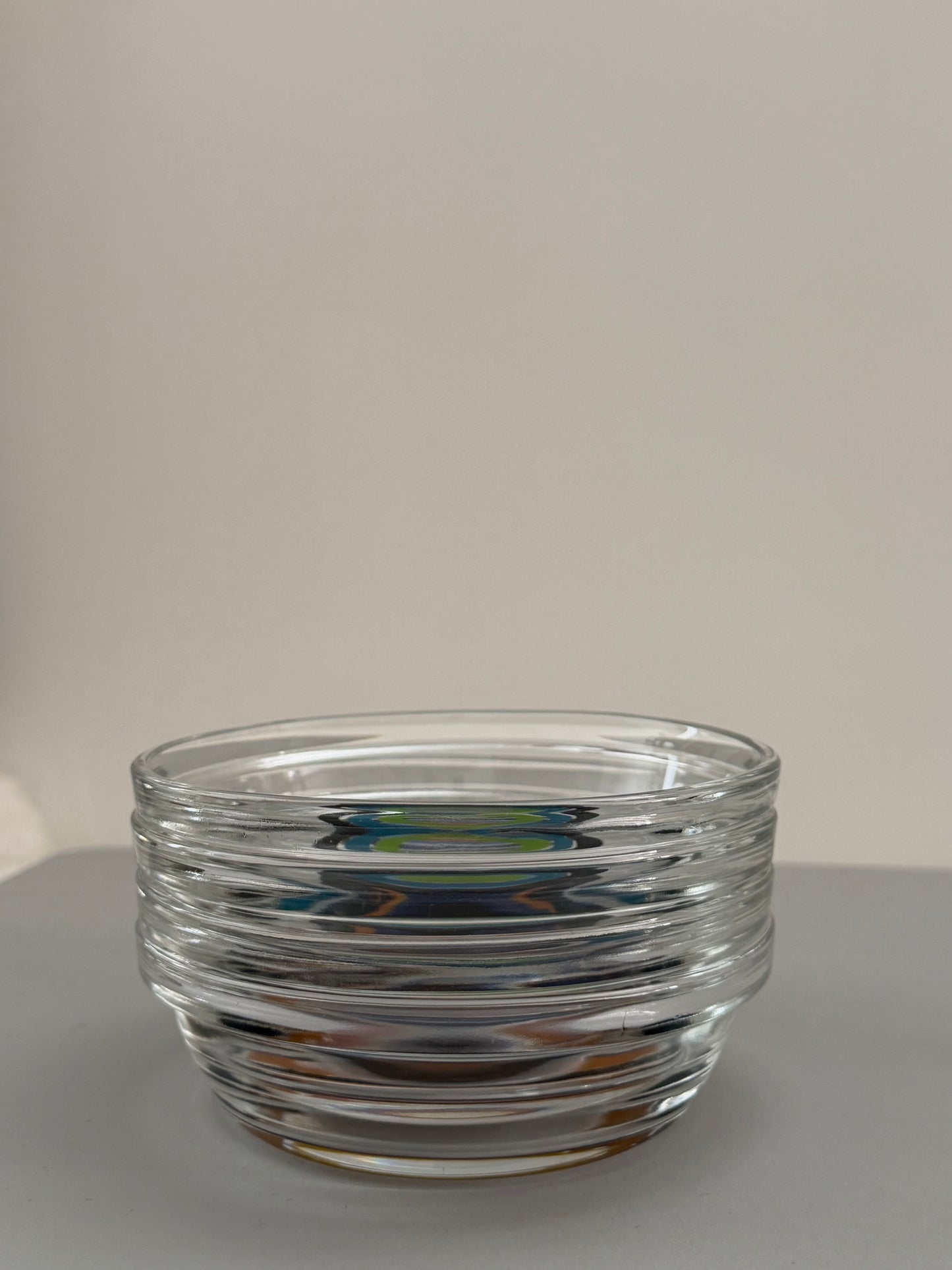 Set of 4 glass bowls by Pierre Cardin
