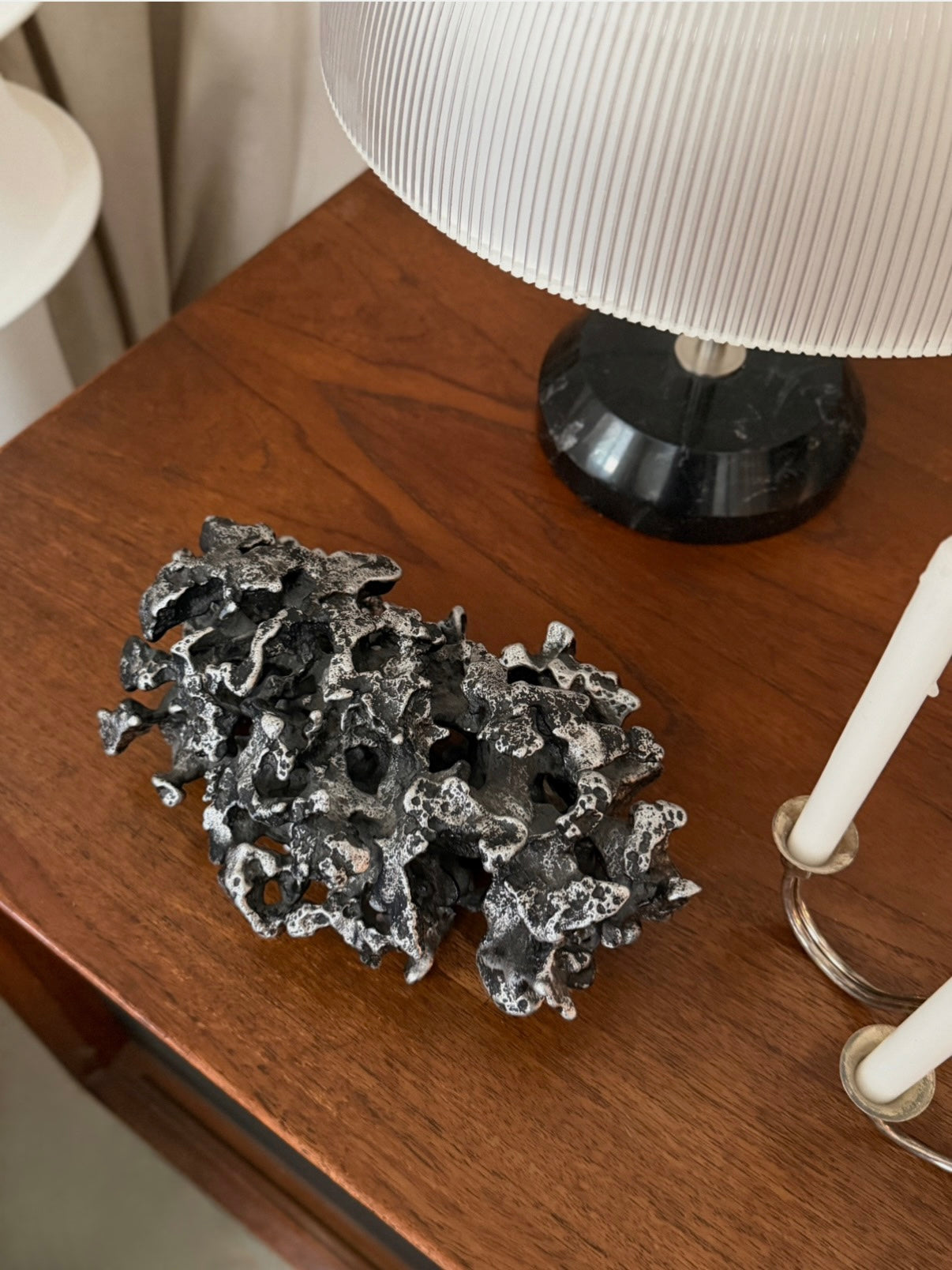 Brutalist aluminium sculpture by Gerault