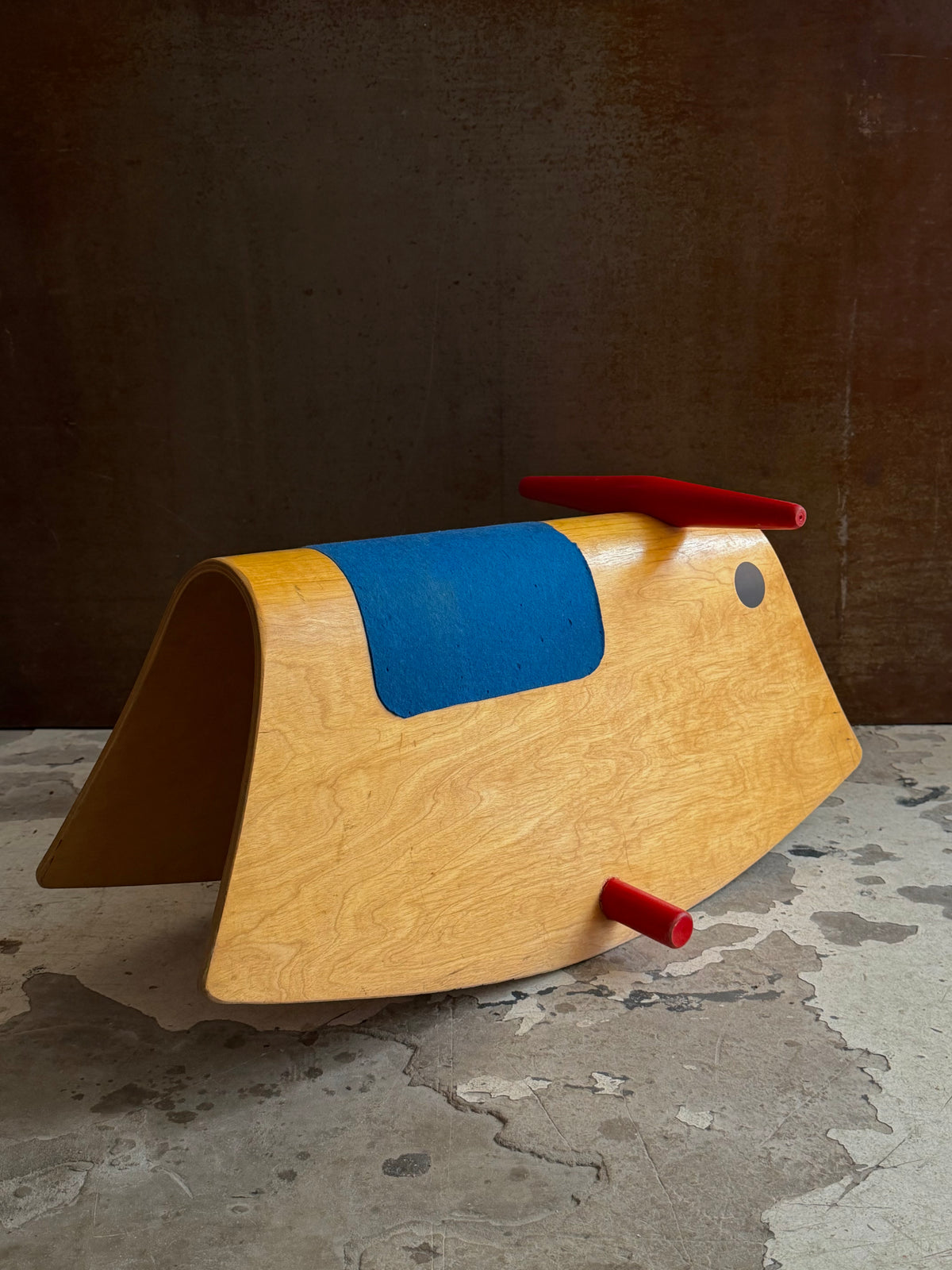 Sitting Bull rocking toy by Jan Järlehed for Brio