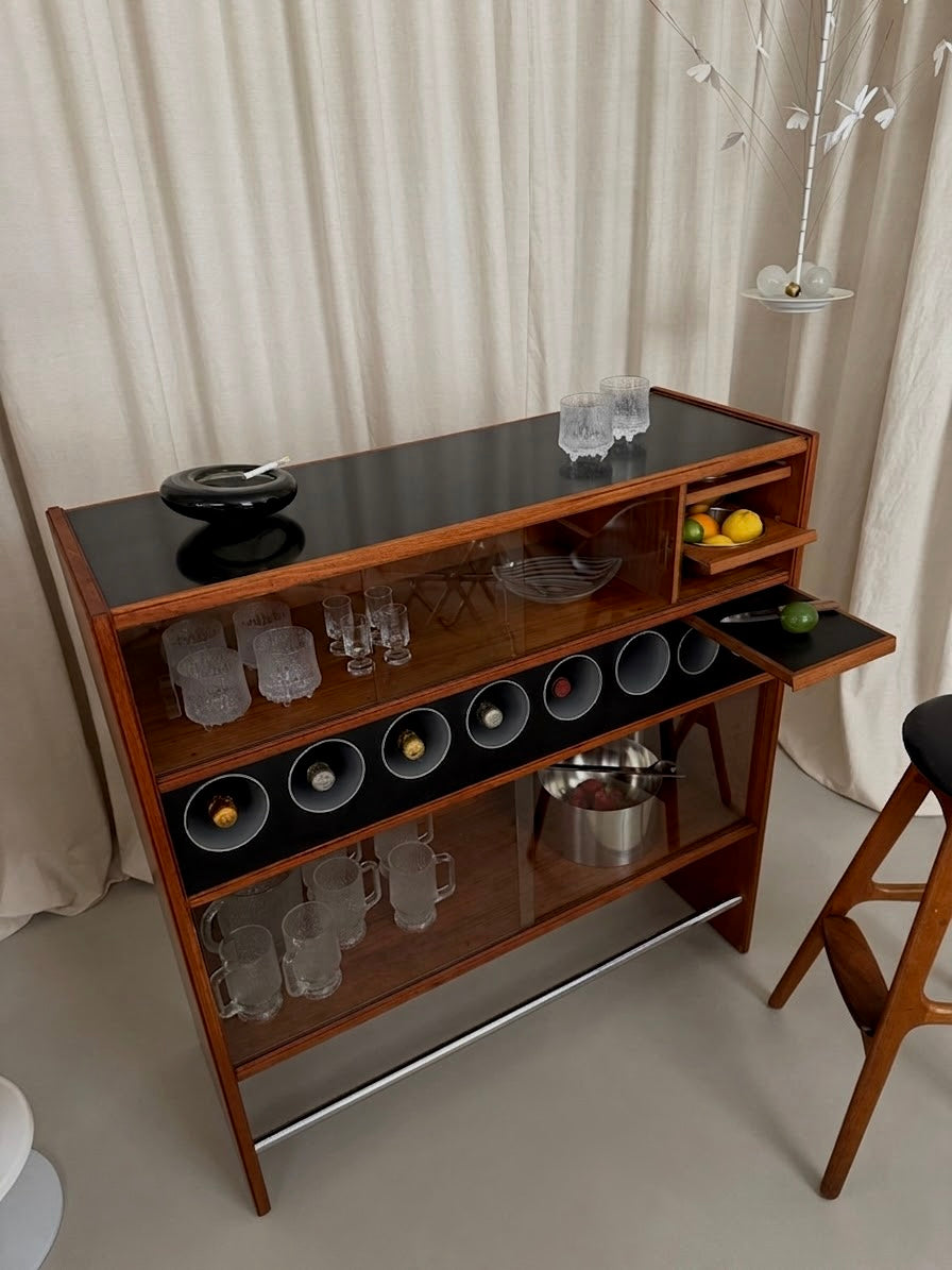 Teak dry bar by Erik Buch for Heltborg Møbler
