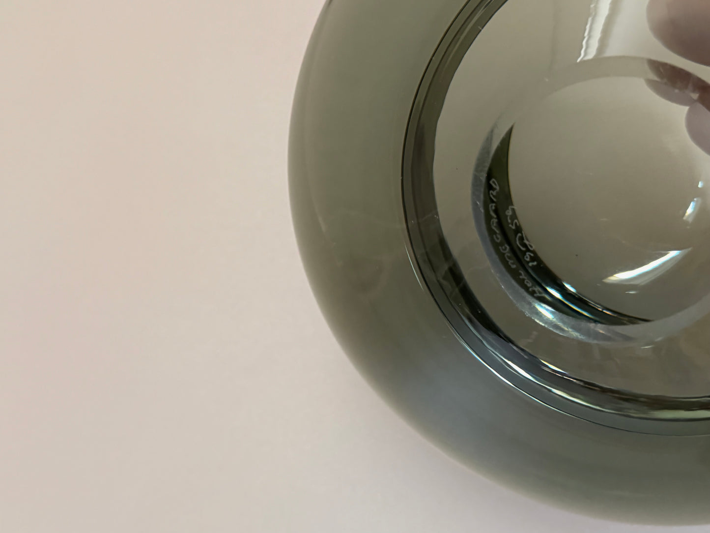 Glass ashtray by Per Lutken for Holmegaard
