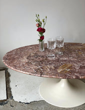 Load image into Gallery viewer, Tulip coffee table with marble top by Burke
