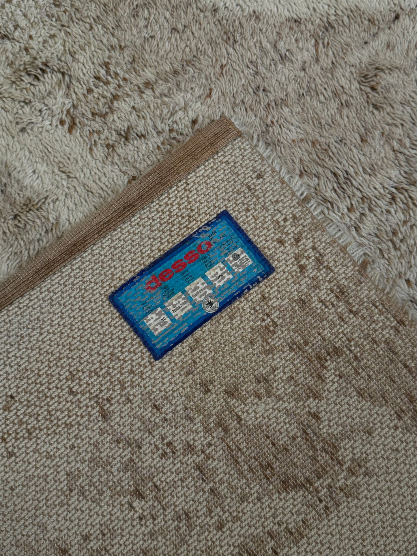 Extra-large Rya rug by Desso